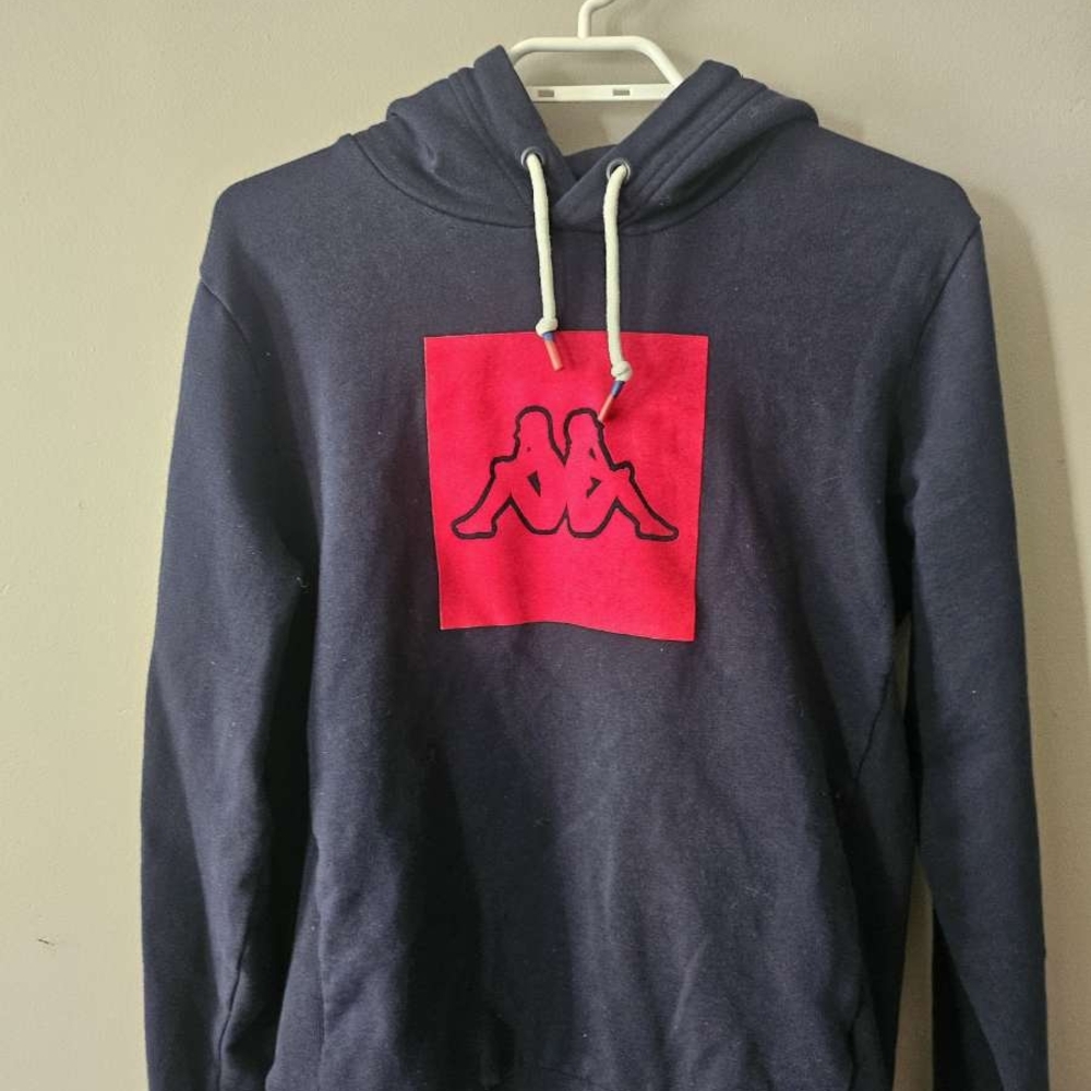 Kappa Blue and Red Sweatshirt with Bold Logo